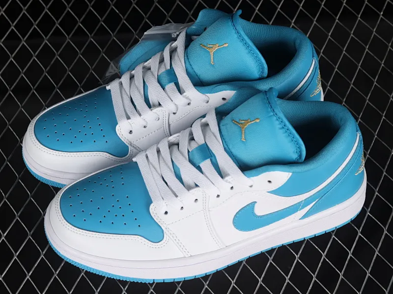 All categories Air Jordan Jordan series basketball shoes Air Jordan 1 Low Z version Air Jordan 1 Low "Aquatone" Joe 1 blue and white low-top cultural and casual sneakers 553560-174
